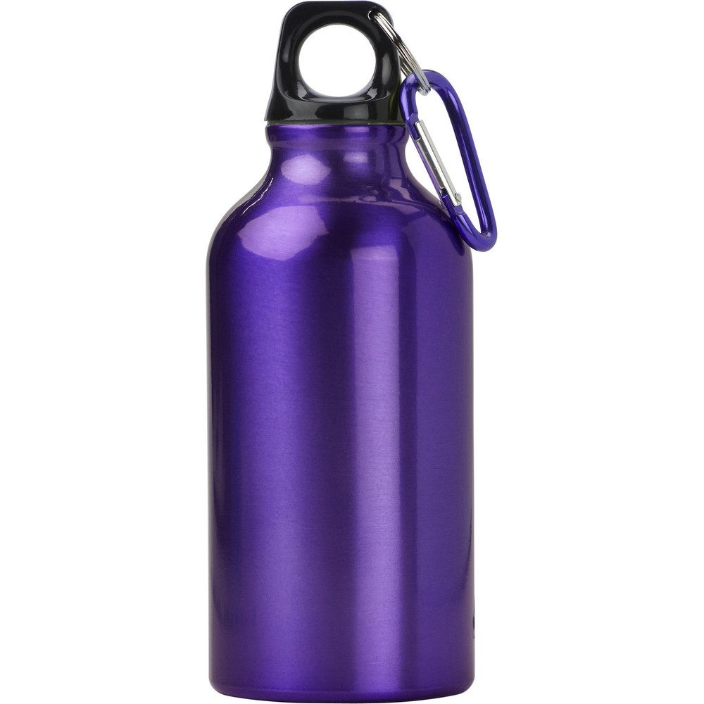 Bouteille de sport 400 ml avec mousqueton