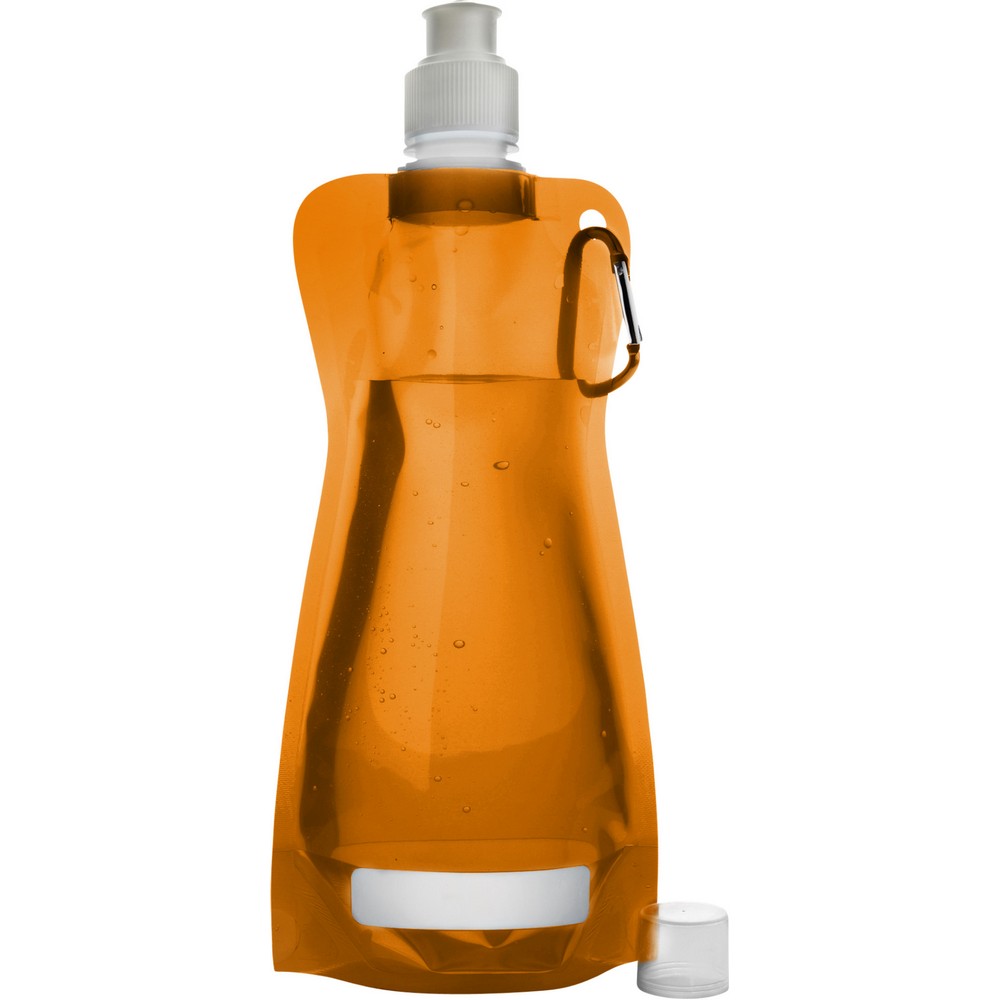 Bouteille pliable 420 ml avec mousqueton