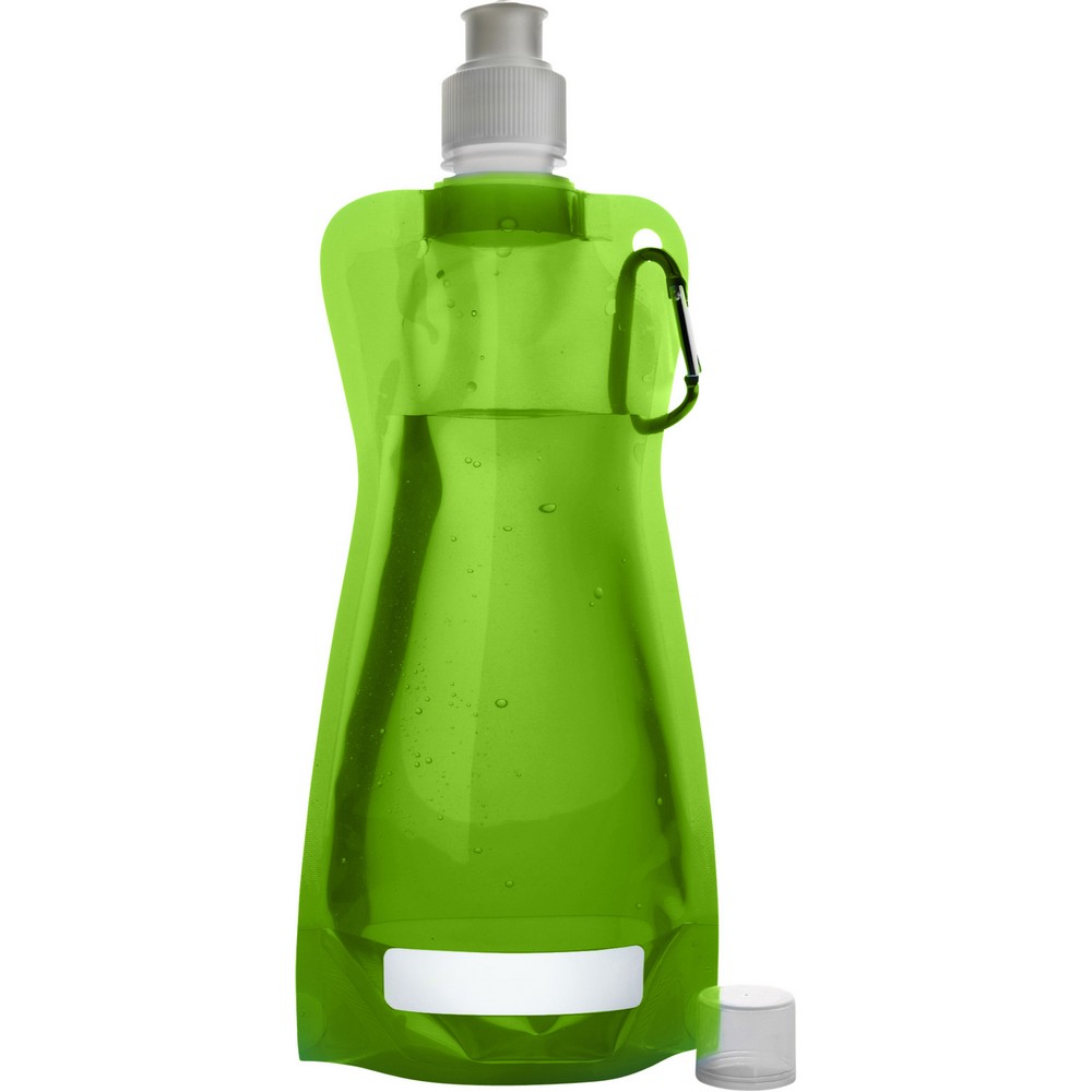 Bouteille pliable 420 ml avec mousqueton