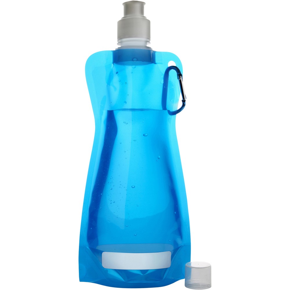 Bouteille pliable 420 ml avec mousqueton