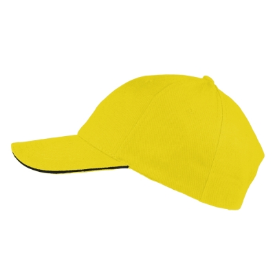 Casquette, jaune en 100% coton brossé Photo 3 clients/infiniprinting/ax/photos_BD/AX4047-P3-Casquette-publicitaire-jaune.jpg