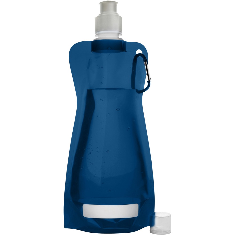 Bouteille pliable 420 ml avec mousqueton