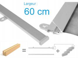 Barres alu clip 60cm (kit 2 pices)