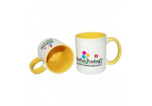 mug couleur imprime personnalise geneve suisse infini printing cadeau tasse vaisselle jaune