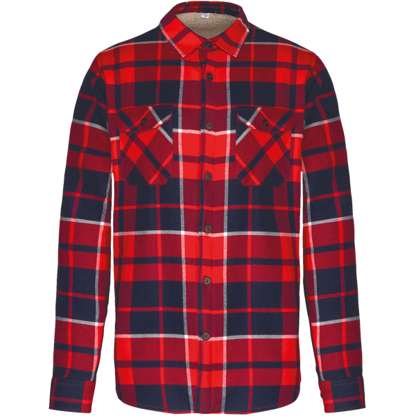 Red / Navy checked