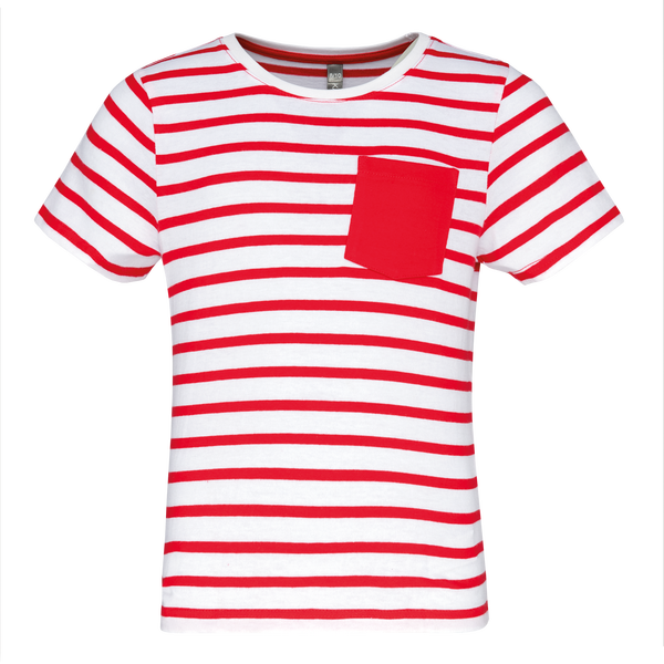 White / Red Stripe