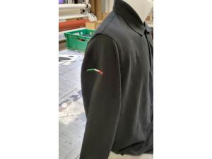 Polo Kariban broderie manche drapeau italien mod�le K243  pour SARL PFF � Chamonix