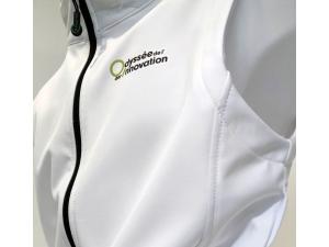 Veste SoftShell sans manche recycl� personnalis� Bodywarmer Result R232M pour Haute �cole d