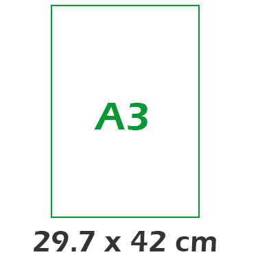 A3 Vertical 29.7x42 cm
