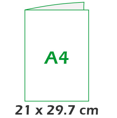 A4 Vertical 21x29.7 cm
