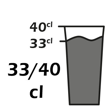 Capacit : 33/40cl