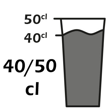 Capacit : 40/50cl