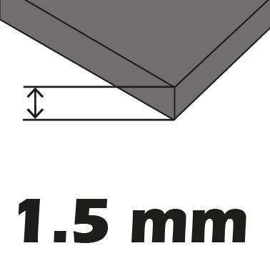 Carton Microcannelure, blanc mat, 1.5mm