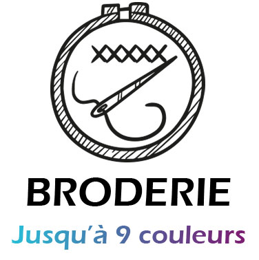 Broderie : (Maximum 180x40 mm