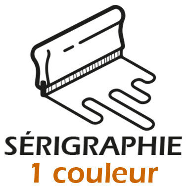 Srigraphie 1 couleur : (Maximum 140x200 mm)