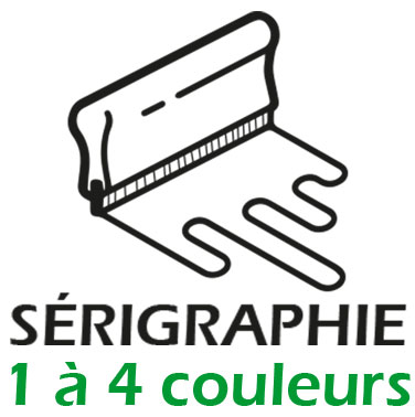 Srigraphie 1  4 couleurs : (Maximum 140x200 mm)